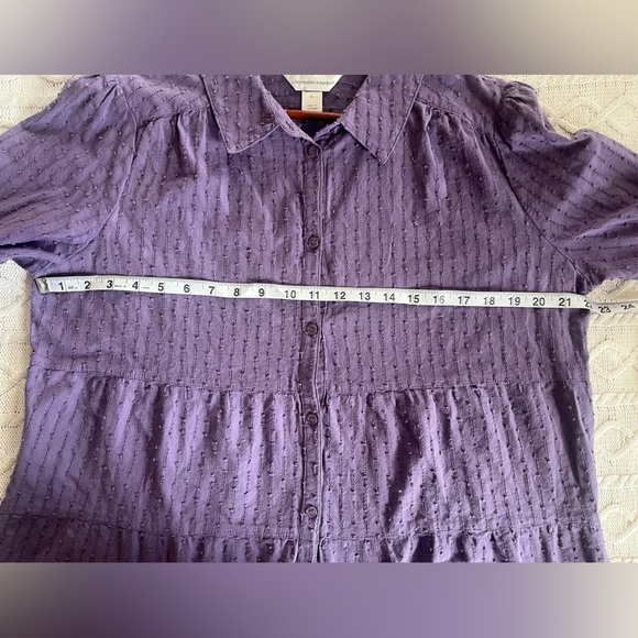 Christopher & Banks Lavender Button Down Blouse Women’s Size XL - Picture 13 of 13